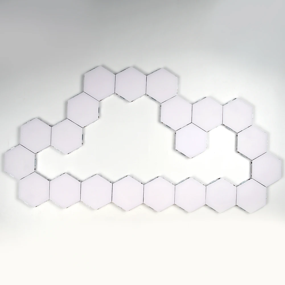 

Led Hexagonal Lamps Set Hotel Porch Wall Lights Modular Home Decorative Bedroom Night Sensitive Magnetic