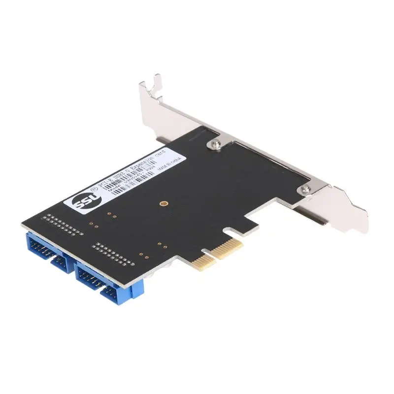 USB 3,0 PCIe PCI Express Управление карта адаптера для рабочего стола спереди PCIe передачи USB3.0 19PIN Интерфейс адаптера