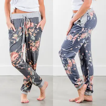 

New Fashion Women Clothing Lady Loose Casual Harem Pants Women New Print Trousers
