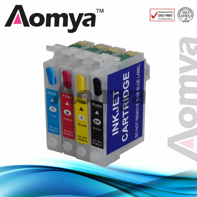 [Full Ink] New!!! Refillable Ink Cartridge T1281 T1284 FOR Epson Stylus S22 SX125 SX420W SX425W