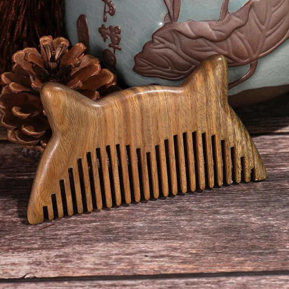 

2019 New 1Pc Travel Portable Natural Sandal Wood Anti-static Comb Hair Care Massage Brush Hair Care Tool