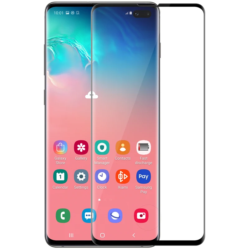 Nillkin 3D CP+ Max закаленное стекло для samsung Galaxy S10 Plus Полное покрытие экрана изогнутый защитный олеофобный