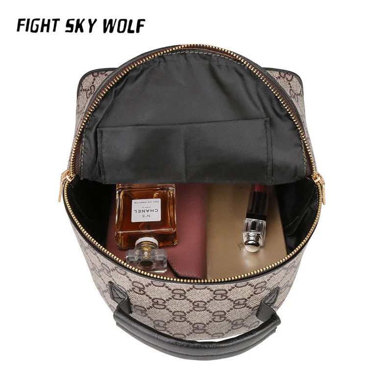 Flor niños Mochila moda casual Codra pequeño hierro t Mini Mochila para Mochila señora lucha Lobo cielo