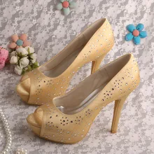 (20 Colors)Custom Handmade Super High Heels Platform Shoes Size 9 Wedding Gold Party Dropshipping