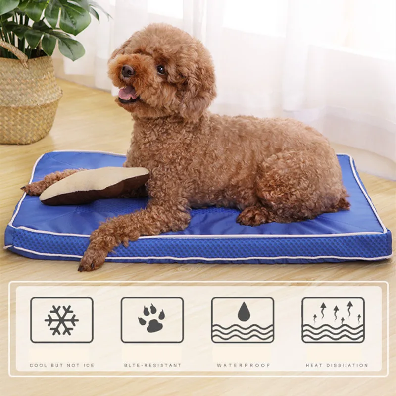 

Homes for Pets Deluxe Pet Beds Dog & Cat Beds Ideal Summer Heat Dissipation Cooling Pad, Removable and Washable 23 JulyO7