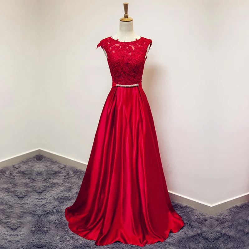 Beauty-Emily красные длинные вечерние платья а-силуэта элегантные в пол сексуальные платья размера плюс вечерние платья Robe De Soire