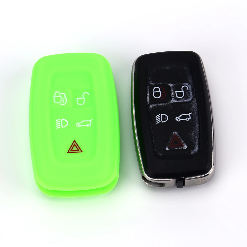 

Buy 2 send one 5 Button Silicone Car Remote Key Fob Shell Cover Case For Land Rover Range Rover Sport Vogue Evoque Discovery 4