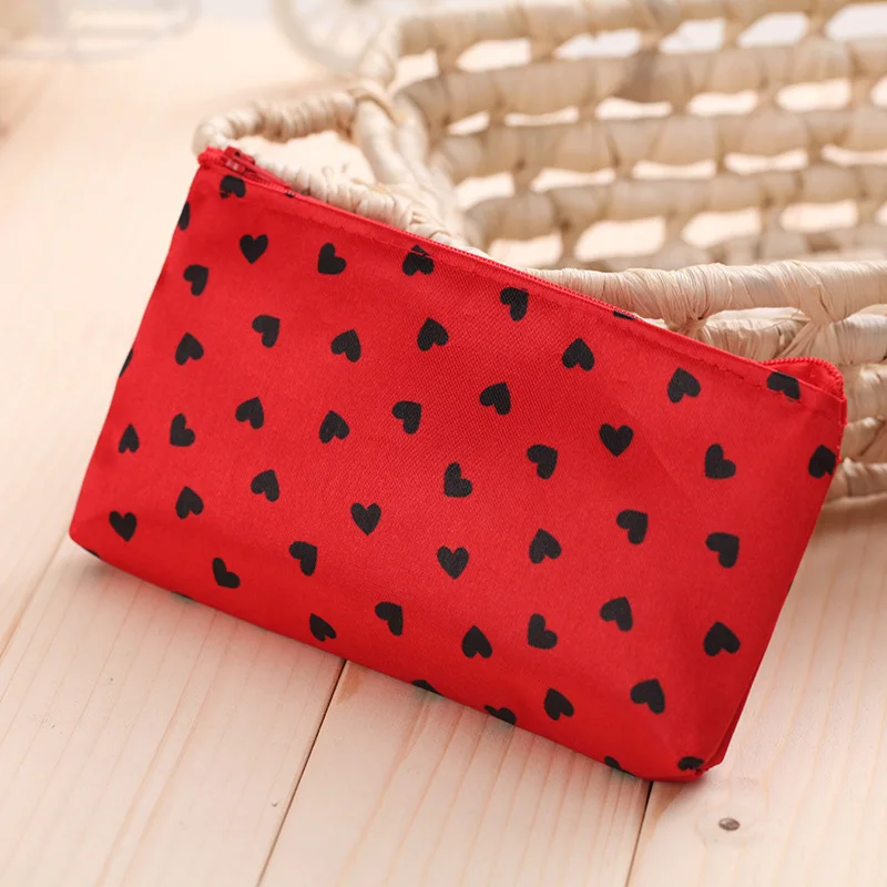 

Cell phone pocket Heart pattern Woman Mini Cosmetic Make Up Bag Multi-Function Bags for Traveling Supplies Women MakeUp bag