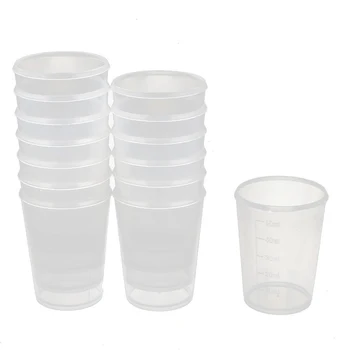 

Plastic Graduated Measuring Measure Cup 50ML 14pcs White