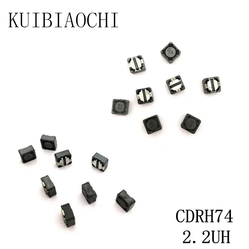 10 шт./лот силовой индуктор SMD CDRH74 2 мкГн 2R2 7*7*4 мм экранированный обмотки |