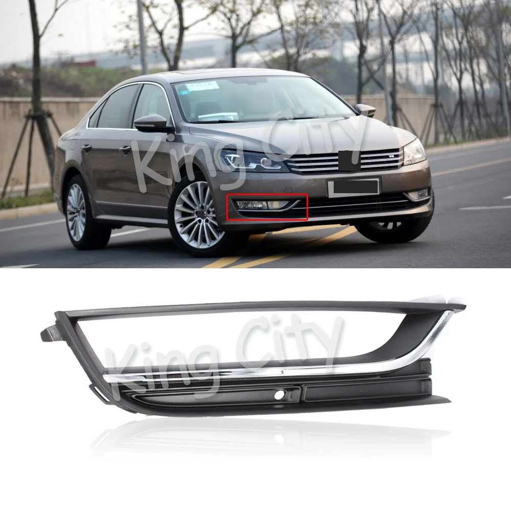 Capqx для VW Passat 2011 2012 2013 ПТФ в передний бампер гриля крышка капота отделкой Туман лампа рамки решетки в виде ракушки