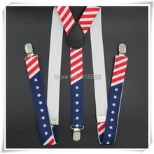 BD020-, популярные модные мужские подтяжки с флагом, 3 цветные подтяжки, длина 100 см, ширина 2,5, 3 зажимы подтяжек