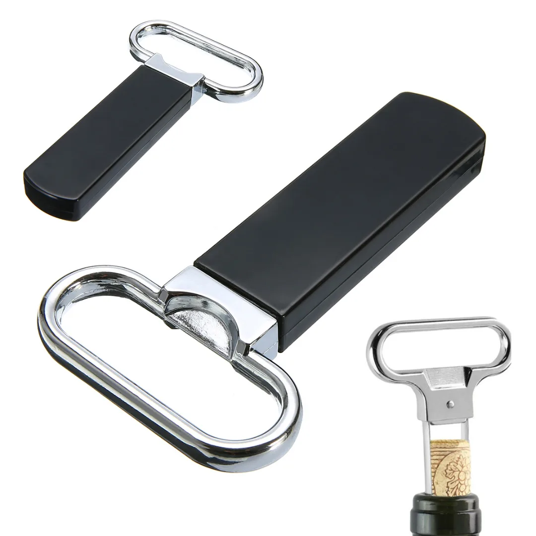 1pc Black Manual Wine Bottle Opener Pro Stainless Steel RED Wine Cork Puller Champagne Opener for Bar Pub Wine Cellar Tool