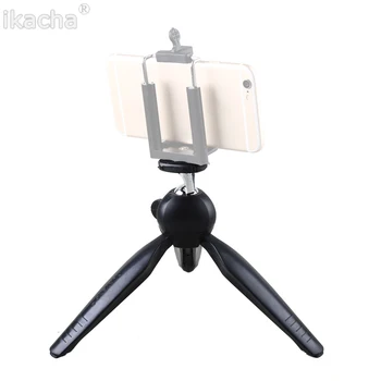 

Yunteng Metal Mini Tripod Mount Flexible Ball Head Ballhead and Phone Holder for Cell phone 5 5s 6 plus Camera Accessories
