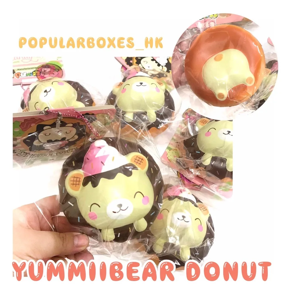 Мягкая медленно восстанавливающая форму игрушка-пончик Creamiicandy yummiibear | Игрушки и