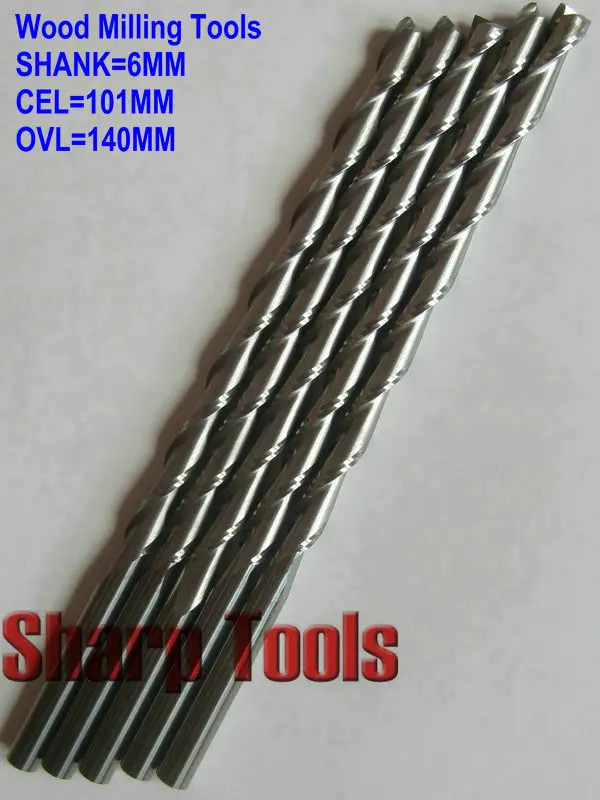 Концевая фреза с 2 канавками 6*101 * мм|bits|bit purplerouter for usb modem |