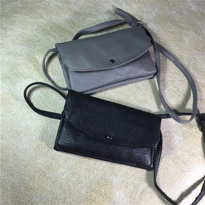 new wave of female bag small square package washed leather shoulder art laptop Messenger handbag |
