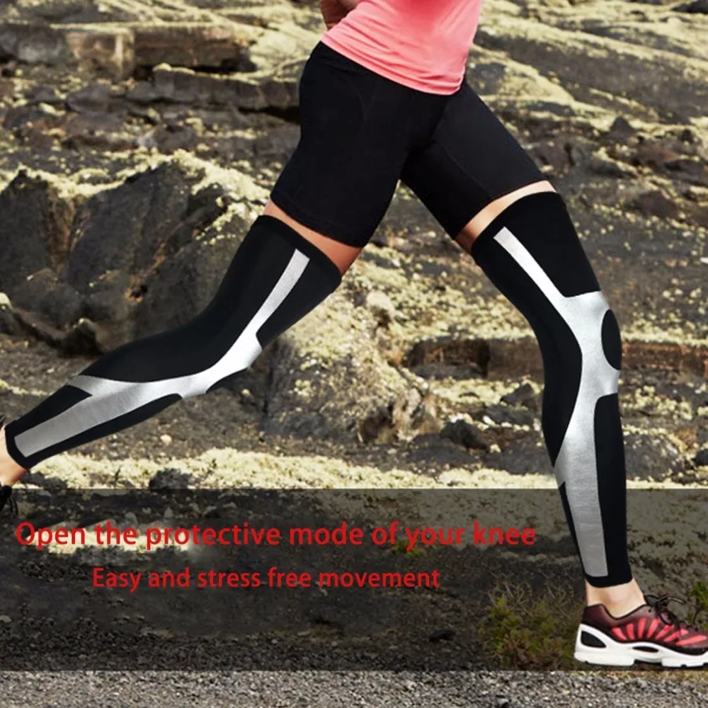 

Basketball Football Leg Shin Guards Soccer Protective Calf Sleeves Cycling Running Fitness Sock High elastic Sports Kneepad