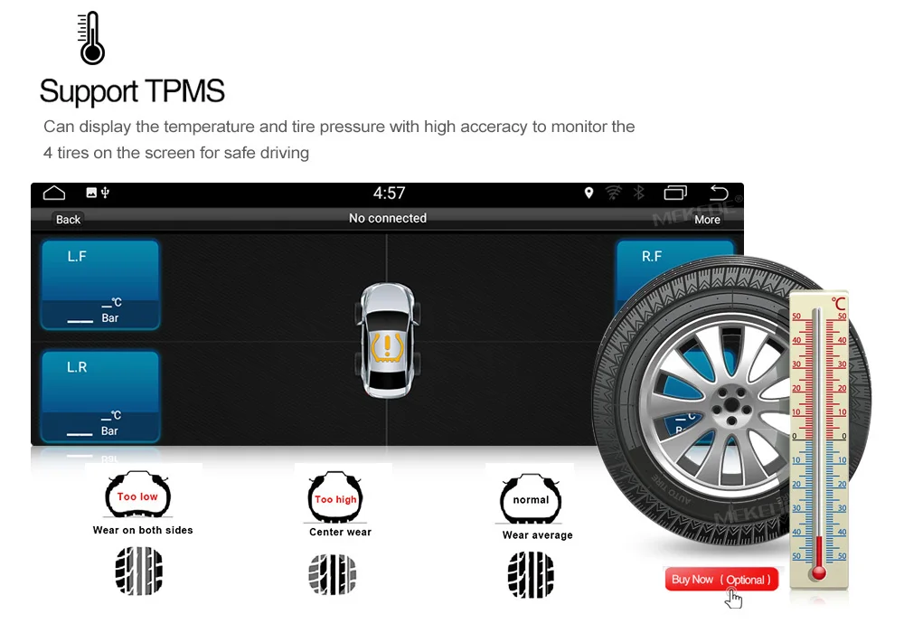 MEKEDE дополнительные аксессуары - Название цвета: TPMS