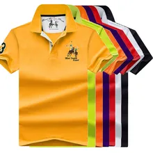 2019 summer 100% mesh import pique cotton big horse men 3 embroidery logo polo shirts fashion brand polo shirts 8026