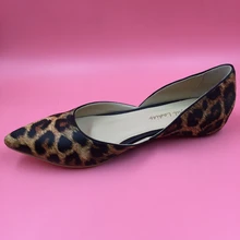 Flat With Real Leopard Womens Summer Style Sandals Chaussure Femme Shoes Woman Sandals Sandalias Mujer Party Shoes Plus US15