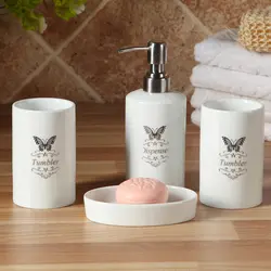 Фарфоровый набор для ванной высокого качества керамические элегантный стакан жидкого мыла, мыла gift box set мода, аксессуары для ванной