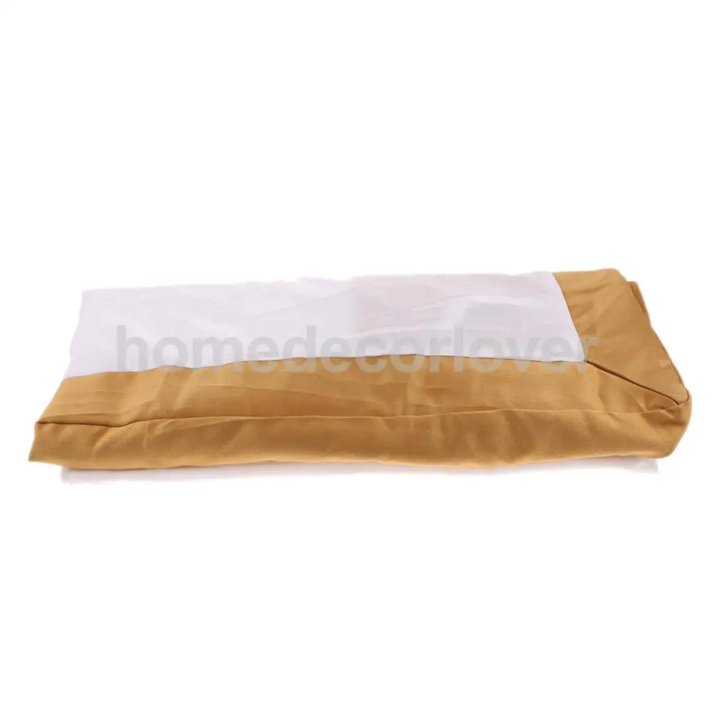 Luxury Plain Dyed Poly Polyester Platform Base Valance Sheet Bed Skirt Apron (Full, Queen, King Size Choice)