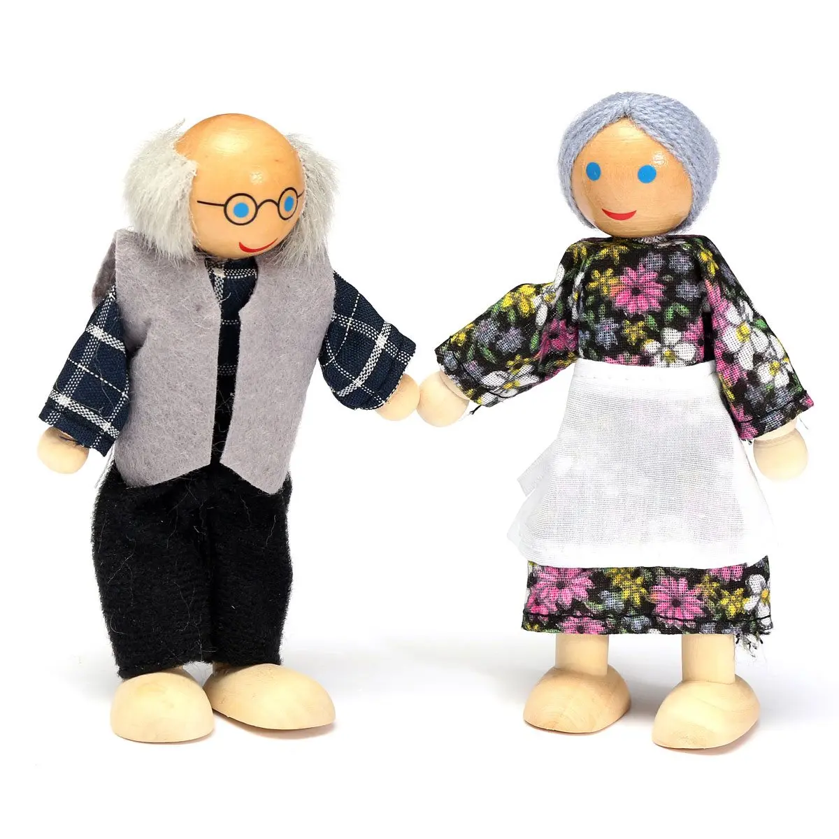 wooden family dolls