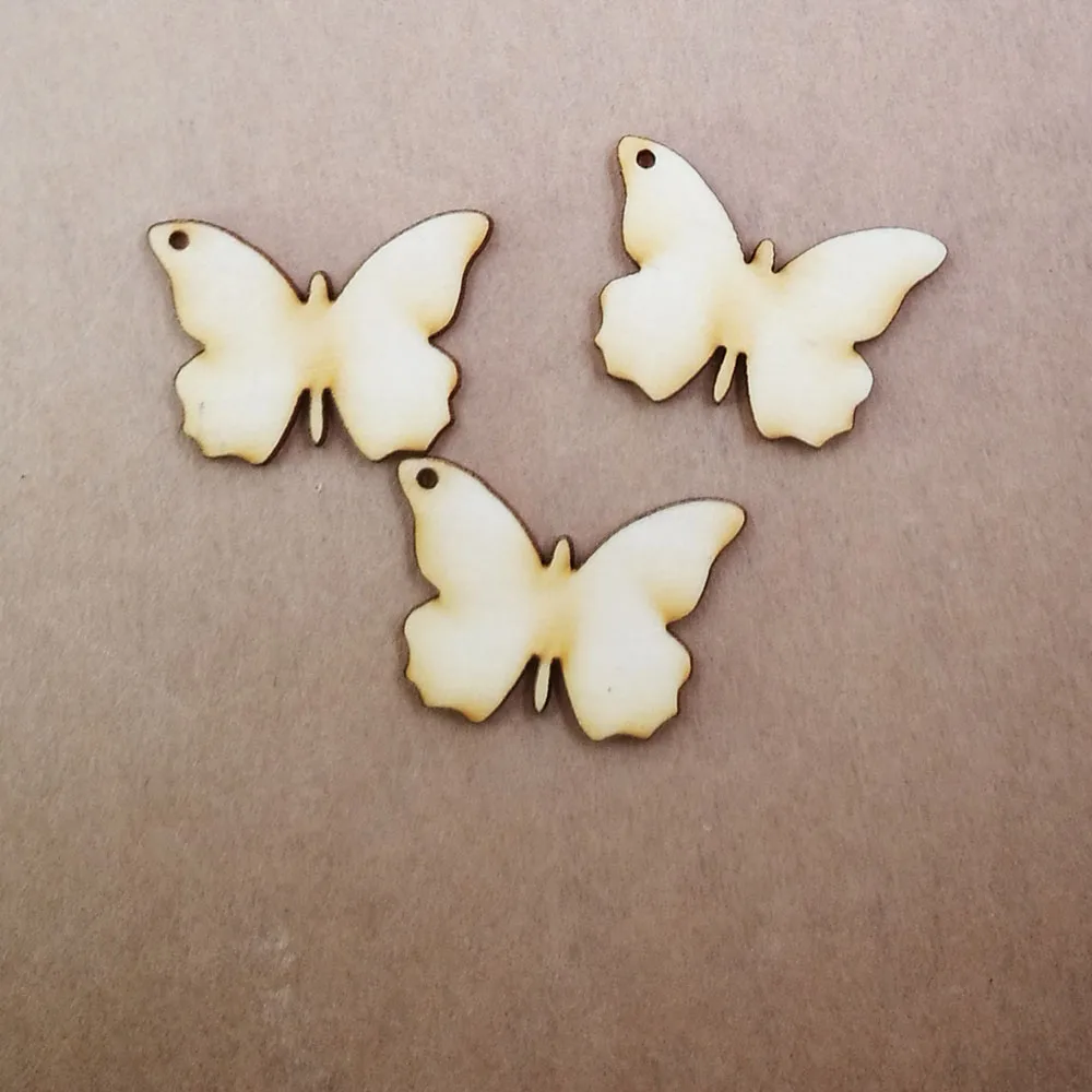 (100pcslot)Customized wedding wooden butterfly,Blank Unfinished wooden crafts bulk scrapbooking card making pegs wood butterfly2