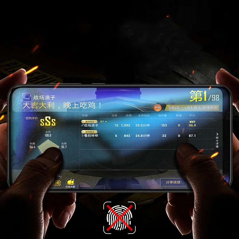 Матовое закаленное стекло для Huawei Y9 2018 Y7 Pro полное покрытие экрана без отпечатков