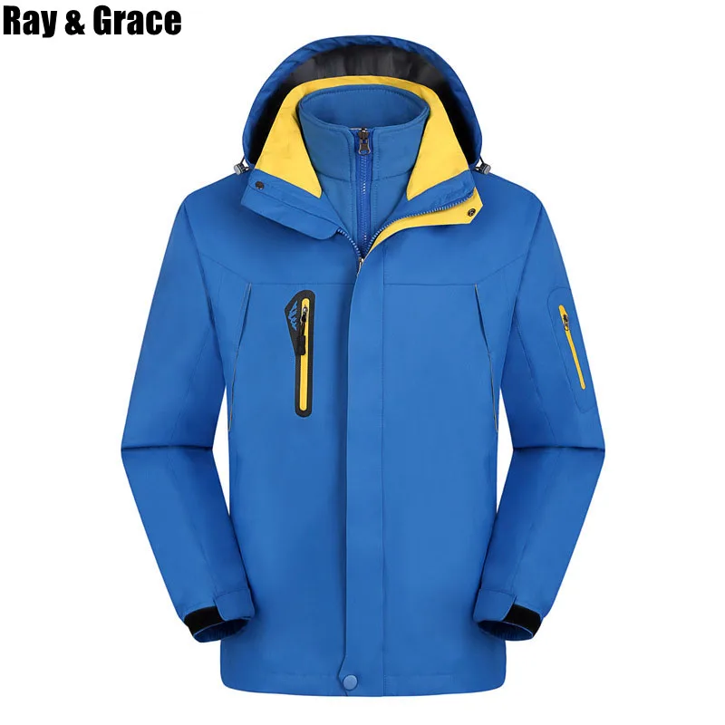RAY GRACE зимние 3 в 1 внутренняя флисовая уличная Женская куртка теплая