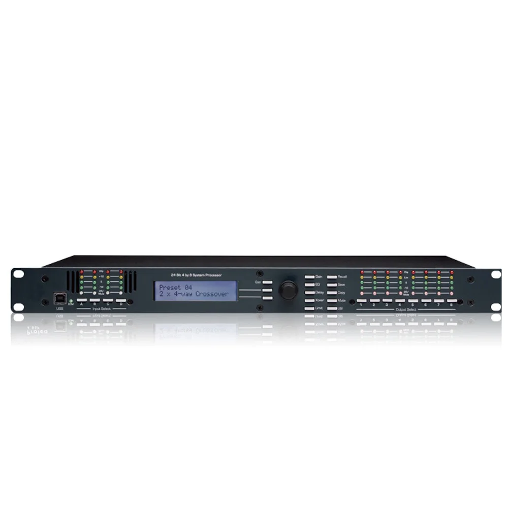 

4.8SP DSP480 professional audio processor effects 4 in 8 out processing