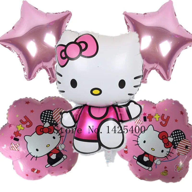 

TSZWJ X-045 5pcs / lot imported aluminum film balloon toy for children party holiday card gas Ktmao set wholesale balloons