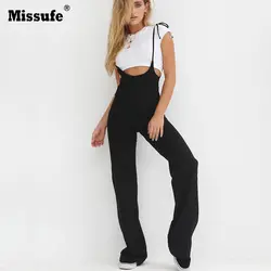 Missufe одноцветное разноцветный Высокая Талия модные чарующие боди для Для женщин 2018 Летний комбинезон Тонкий бинты Для женщин комбинезоны