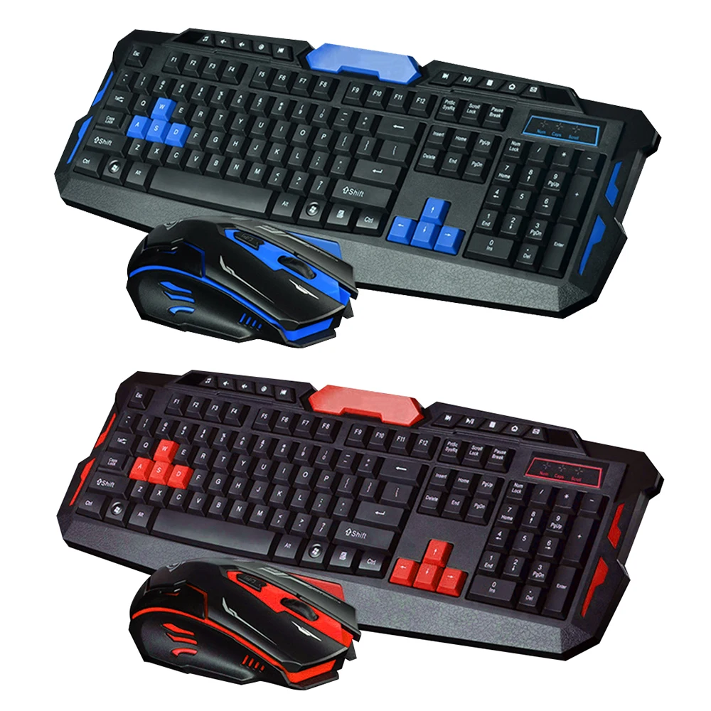 

2.4GHz Wireless Gaming Gamer Keyboard & 1600DPI Optical Mouse Set for Desktop PC Laptop Gaming Keyboard Mouse Combos