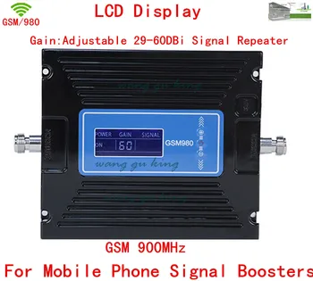 

For Russia 60 Gain adjustable LCD display booster GSM 900Mhz Booster Repeater 20dbm booster Mobile Phone Signal Amplifier