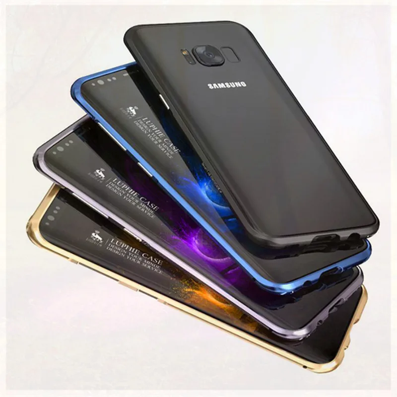 

Luphie Ultra-thin metal bumper for samsung galaxy s8 case luxury aluminum Alloy frame case for samsung galaxy s8 plus S8+cover