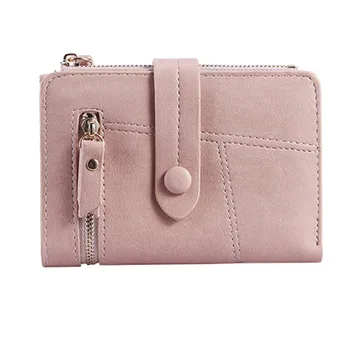 

Multifunction folding Zipper Women Wallets Synthetic Leather Small Purses Female Card Holder Coin Pocket Ladies Short Clutch
