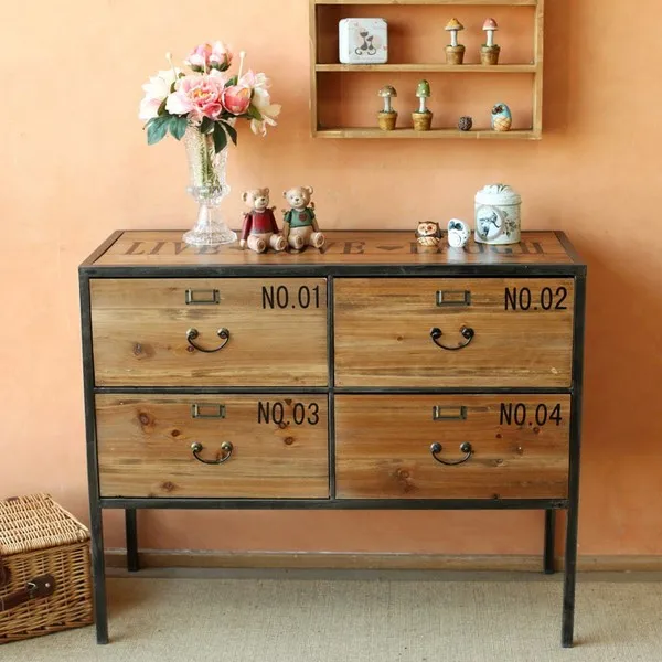 American Country To Do The Old Lockers Antique Sideboard Cabinet American country to do the old lockers antique sideboard cabinet storage cabinets wood cabinets cupboards Iron - American Country To Do The Old Lockers Antique Sideboard Cabinet