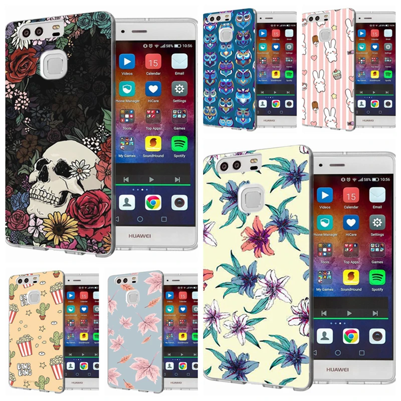 Чехол для Huawei P9 P10 Lite P8 2016 2017 Y5 II 2 Y5ii/Y6ii Мягкий ТПУ шаблон Силиконовый ультра тонкий