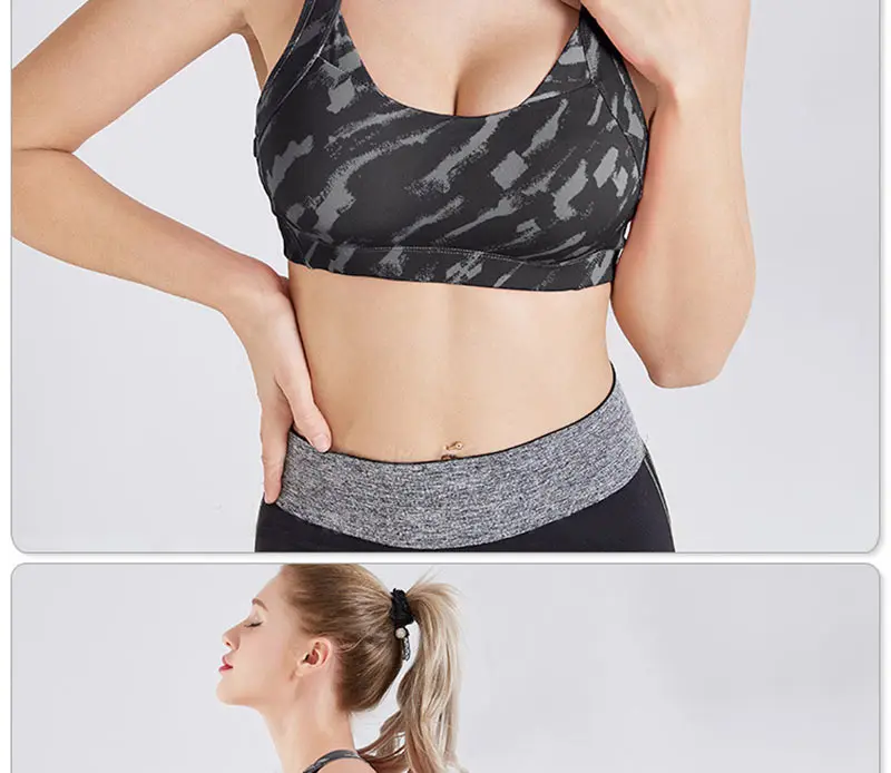 Women Sports Bra Breathable Quick Dry Workout Tank Top Female Camo Fitness Yoga Seamless Running Gym Push Up Wire Free Underwear (8)
