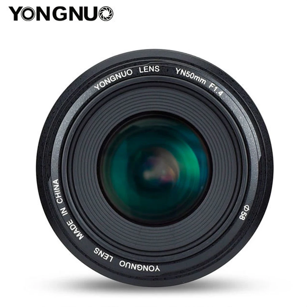 YONGNUO YN50mm объектив YN50mm F1.4 стандартный основной объектив с большой апертурой Автофокус Объектив для Canon EOS 70D 5D2 5D3 600D DSLR камера