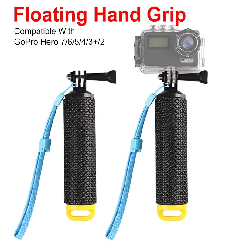 

Water Floating Hand Grip For GoPro Camera Hero 7 6 5 4 3+ Waterproof Sport Action Cameras Handler Mount Accessories
