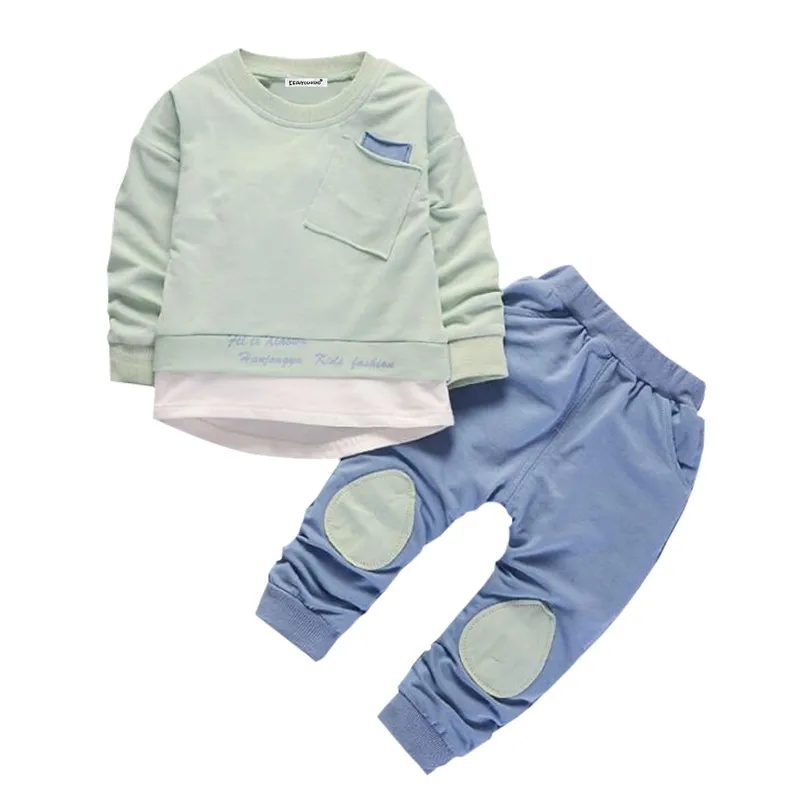 

Baby Boys Clothing Sets Spring Cotton Kids Clothes Sets Full Sleeve Shirt Pants 2 pieces Suit toddler Children Clothing Sets