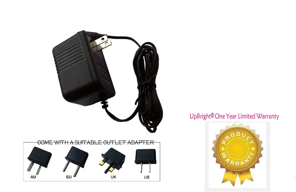 UpBright 6V AC/AC Adapter Compatible with Model No. UA-0603 UA0603 26-160030-2UL-100 26-160030-2UL-107 SIL Vtech AT&T Cordless Phone Telephone 6VAC 300mA AC6V300mA AC6V ITE Power Supply Cord Charger 