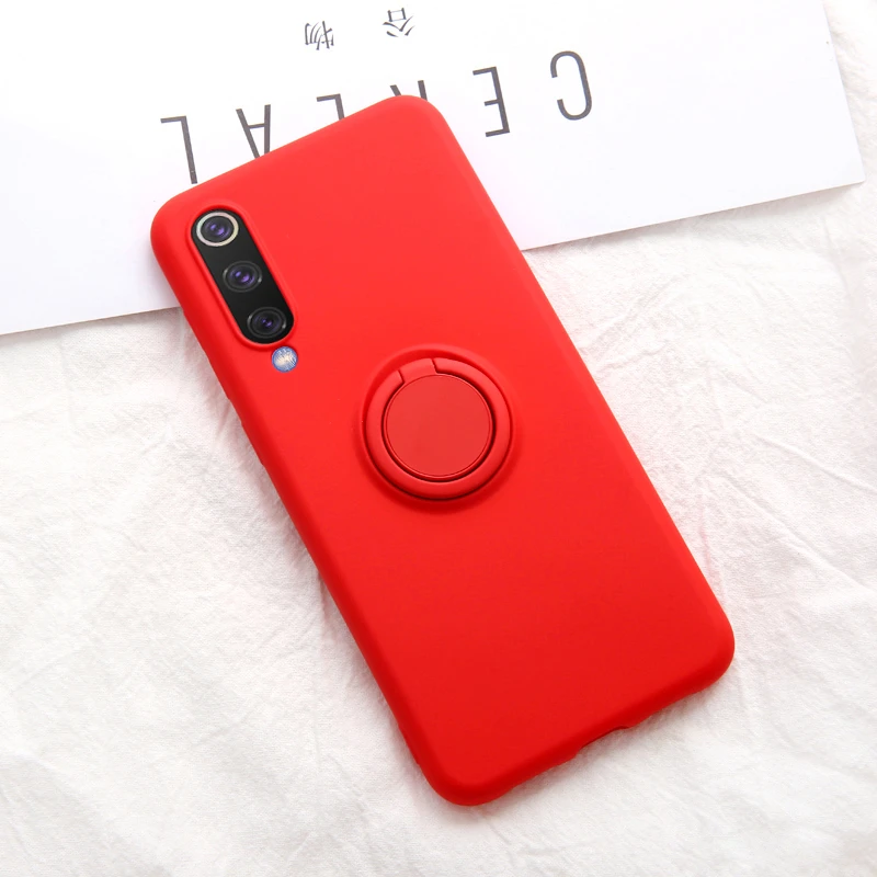 Мягкий силиконовый чехол, чехол для Xiaomi mi 9 SE mi 9 Red mi K20 Pro 9 T, металлическое кольцо-держатель для телефона, силиконовый чехол на Xiaomi mi 9 SE, чехол 9SE
