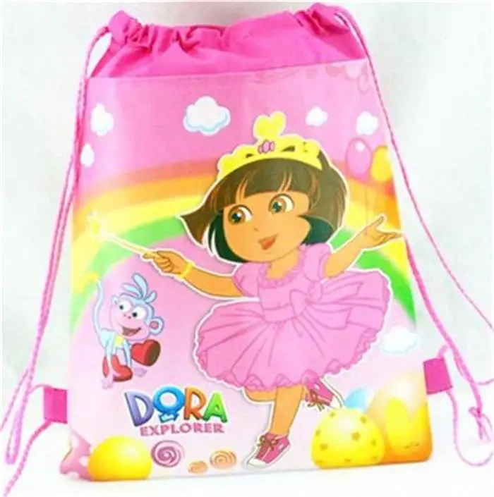 new arrival children kids backpacks Non woven fabric pocket Dora