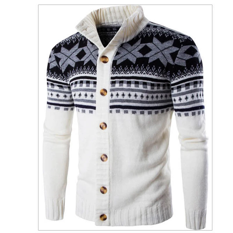 Mens Sweater Winter Knitted Mens Cardigan Sweaters Spring and Autumn Pattern Pullover Cashmere Sweater Men Brand Clothing B122