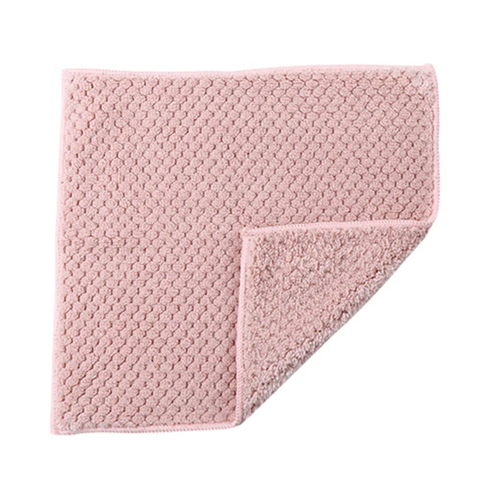 1 шт. Супер Абсорбирующая салфетка из микрофибры для кухонной посуды Высокоэффективная посуда домашнее полотенце для уборки kichen Инструменты гаджеты# F - Цвет: Pink