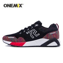 Onemix/Мужская обувь для бега в стиле ретро; светоотражающие Туфли-светильник для спорта на открытом воздухе; женская прогулочная обувь; Дышащие Трикотажные кроссовки; кроссовки унисекс